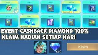 EVENT CASHBACK DIAMOND 100% ! HERO KALEA GRATIS & BONUS BANYAK ITEM GRATIS CUMA LOGIN