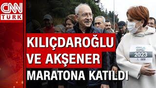 Kemal Kılıçdaroğlu ve Meral Akşener İstanbul Maratonu'na katıldı