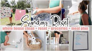  SUNDAY RESET \\ Whole House Clean With Me + Declutter + Refresh \\ Cleaning Motivation