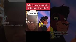 Who is your favorite fictional character (Click the link in the description)