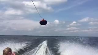 When a 60 Pounder Catches Air Tubing at 40 mph