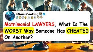 Matrimonial LAWYERS, What Is The WORST Way Someone Has CHEATED On Another?