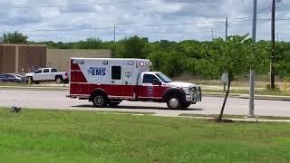 Williamson County, TX EMS Medic 22 responding code 3 in Cedar Park, TX