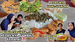 BUMIL TERSiiKSA ‼️ Makan Sambal Tempe Kemangi - Super PEDASNYA