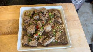 Sờn Non Hấp Toi Tuoi - Steam Spareribs With Fresh Garlic