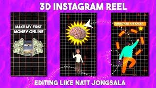 Edit Viral 3d Instagram reels like Houston kold, Bart Vfx, Iman Gadzhi, Ali abdaal and Magnatesmedia