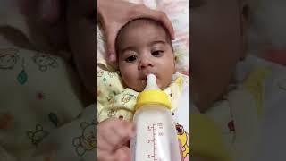 bottle feed first time#shorts #funny #baby #trending