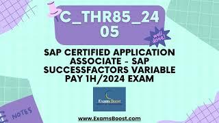 C_THR85_2405 Certification Exam Guide | Tips & Strategies