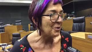 Tere Saez, tras su expulsión del grupo parlamentario de Podemos-Orain Bai