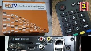 Decoder Mytv Original Unboxing with installation failed and success scan channel Masalah Signal