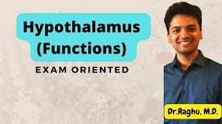 Functions of Hypothalamus | CNS Physiology | #mbbsexams #physiology