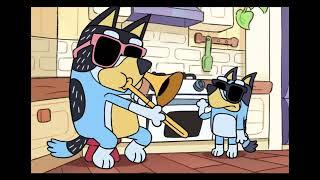 Bluey but mom isn’t home