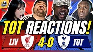 TOTTENHAM FANS EMBARRASSED REACTIONS TO LIVERPOOL 4-0 TOTTENHAM | CARABAO CUP FAN REACTIONS