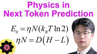 Theoretical physics of next token prediction in LLMs