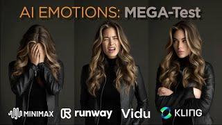 COMPARED: 10 AI Emotions - Minimax / Hailuo.ai 12V-01-live vs KLING, VIDU, Runway