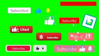 Green Screen Animated Subscribe like Button | Top 30 | Green Screen | SubbuAchar