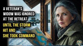 A Veteran’s Widow Was Ignored at the Retreat — Until the Storm Hit and She Took Command