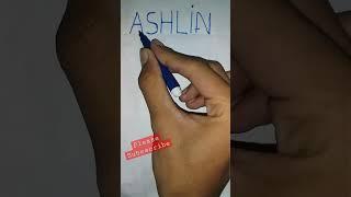 Ashlin name logo design #logodesign#logo#name#ashlin#viral