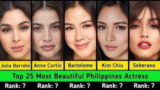 Top 25 Most Beautiful Philippines Actress | Comparison |