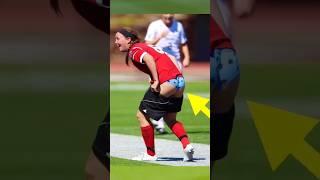 Crazy Moments In Woman`s Football #shorts