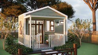 144sqft | Amazing Tiny House Design 2.5 x 5m (9 x 16 Ft)