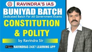 L1: GS NCERT Polity by Ravindra Sir | BUNIYAD BATCH 3 | SSC DSSSB Police Railway & other govt exams|