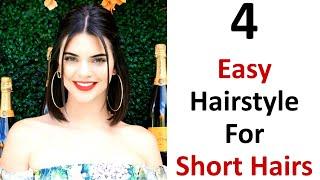 4 easy short hairs style for girls - new easy hairstyle