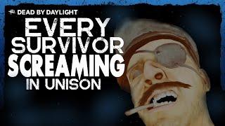 EVERY DBD Survivor Screaming in Unison | Dead by Daylight #Shorts