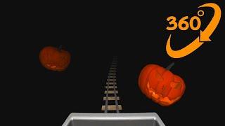 360° VR Dark Halloween Roller Coaster