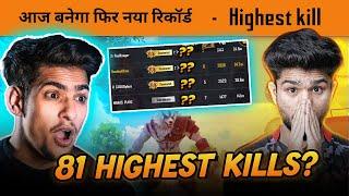  Trying to Break Lolzzz Gaming 80 Squad Kill Record in BGMI - BandookBaaz Highest Sqaud Kill