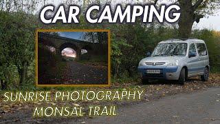 Waking up to Sunrise Landscape Photography at Monsal Trail Derbyshire - Stealth Car Campervan