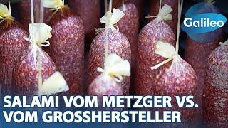 160 Tonnen Wurst pro Woche! Salami: Großhersteller vs. Metzgerbetrieb