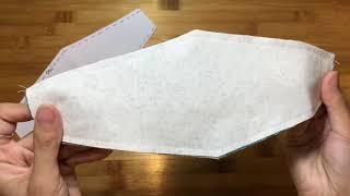 3D Fabric Face Mask sewing tutorial | Make a face mask at home | Full sizes (Small,Medium,Large)