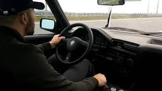 bmw e30 330i gdzieś na Niemieckiej autostradzie :)