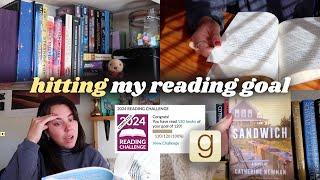 reading vlog  *hitting my reading goal*