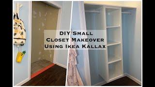 DIY easy Small Closet Makeover | Ikea Kallax | Budget Friendly | Under $150!