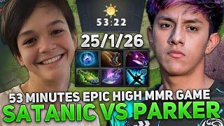 53 MINUTES EPIC HIGH MMR GAME! SATANIC on LINA vs PARKER in THIS GAME!