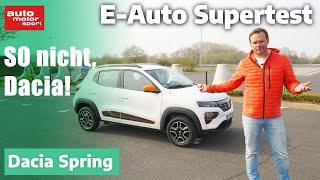 Dacia Spring: So nicht, Dacia! - E-Auto Supertest | auto motor und sport