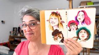 BEGINNER-FRIENDLY: Mixed Media Portraits Tutorials