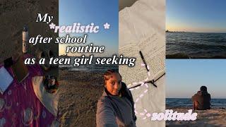 “REALISTIC” after school routine as a teen girl seeking solitude ️‍️ || lunch , journaling ,etc