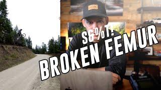 BROKEN FEMUR!!! - Thomas Van Steenbergen Road Gap WRECK and Reaction