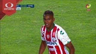 Gol de Brayan Beckeles | Necaxa 1 - 1 América | Clausura 2018 - J14 | Televisa Deportes