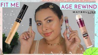 CORRECTOR FIT ME VS. AGE REWIND MAYBELLINE 2021 - RESEÑA | HolaLizy 