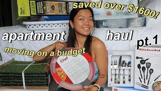 my first apartment haul! (pt. 1) | essentials on a budget