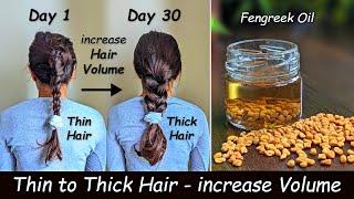 Increase Hair Volume & Turn Thin Hair to Thick Hair - Fenugreek Oil for Hair Growth & Hair Density