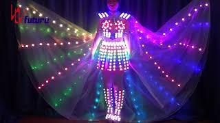 WL-132  Future twinkle lights led luminous prom dresses manteau femme