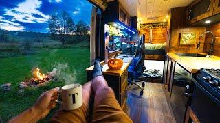 Cozy Vanlife Camping on Apple Orchard 