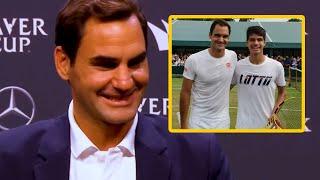 Roger Federer "It's disappointing that I never played against Alcaraz" - Laver Cup 2022