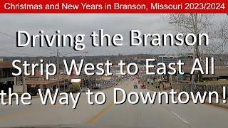 Branson Missouri Strip Drive East to Downtown