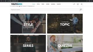 YouthVids Website Tutorial